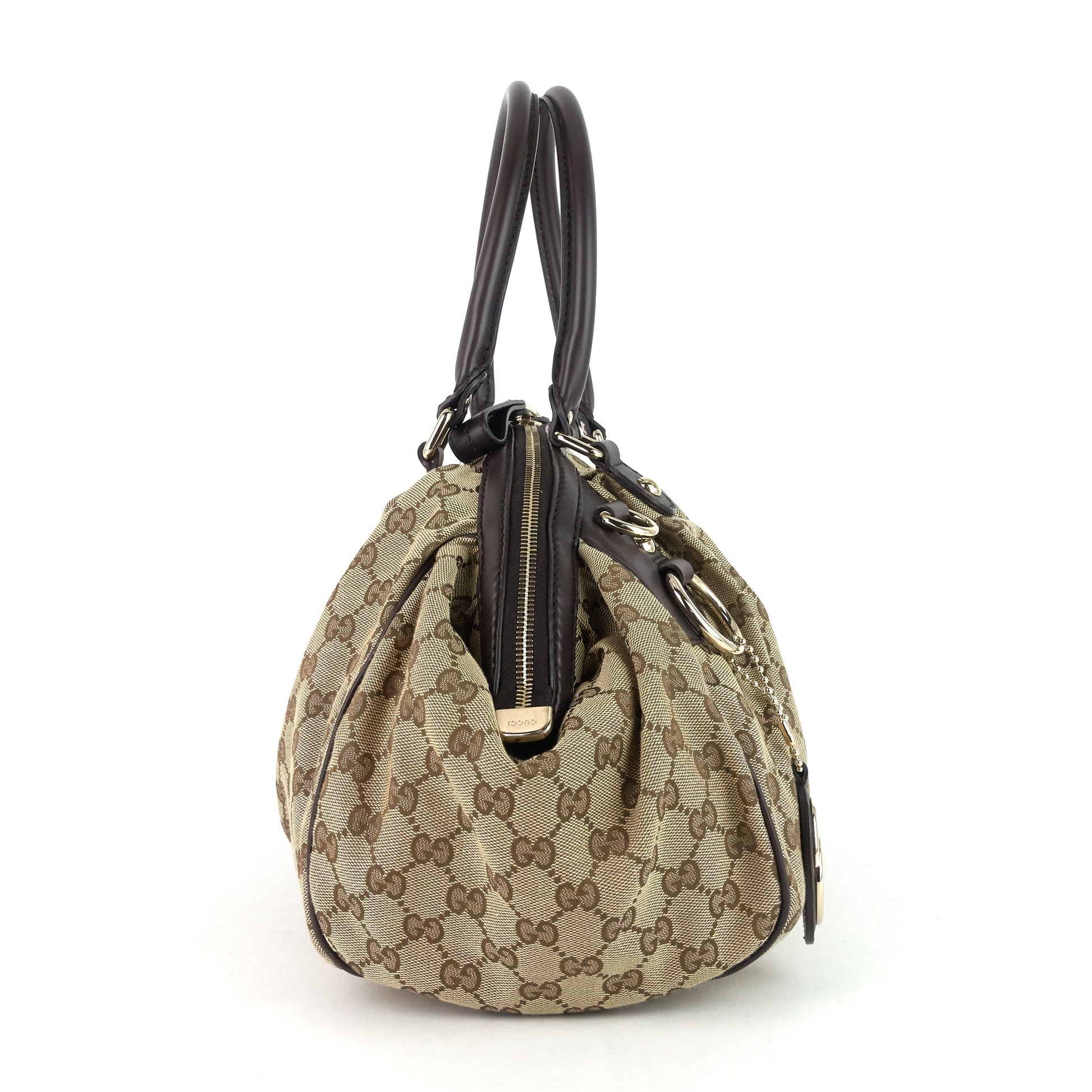 Gucci Sukey Boston Bag Canvas Monogram Tote Bag