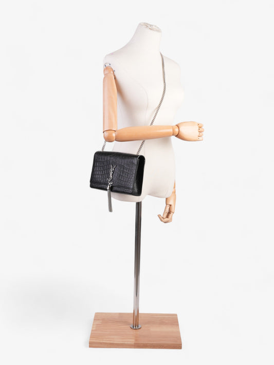 YSL Saint Laurent Kate Tassle Bag Leather Black Medium Shoulder Bag