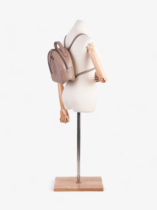 Gucci Marmont Backpack Dusty Leather Matelasse