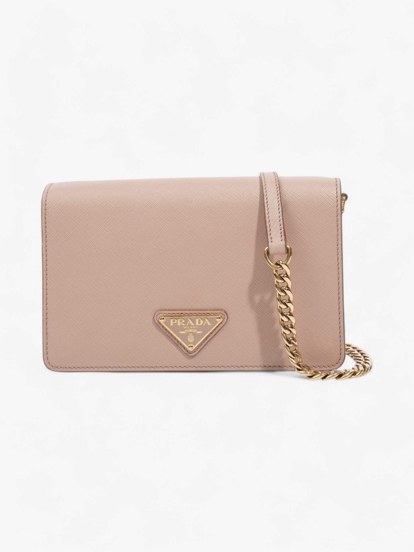 Prada Crossbody Bag Nude Leather Saffiano