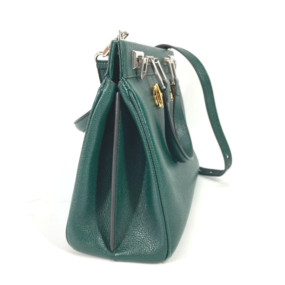 Gucci Zumi GG Leather Green Small Handbag