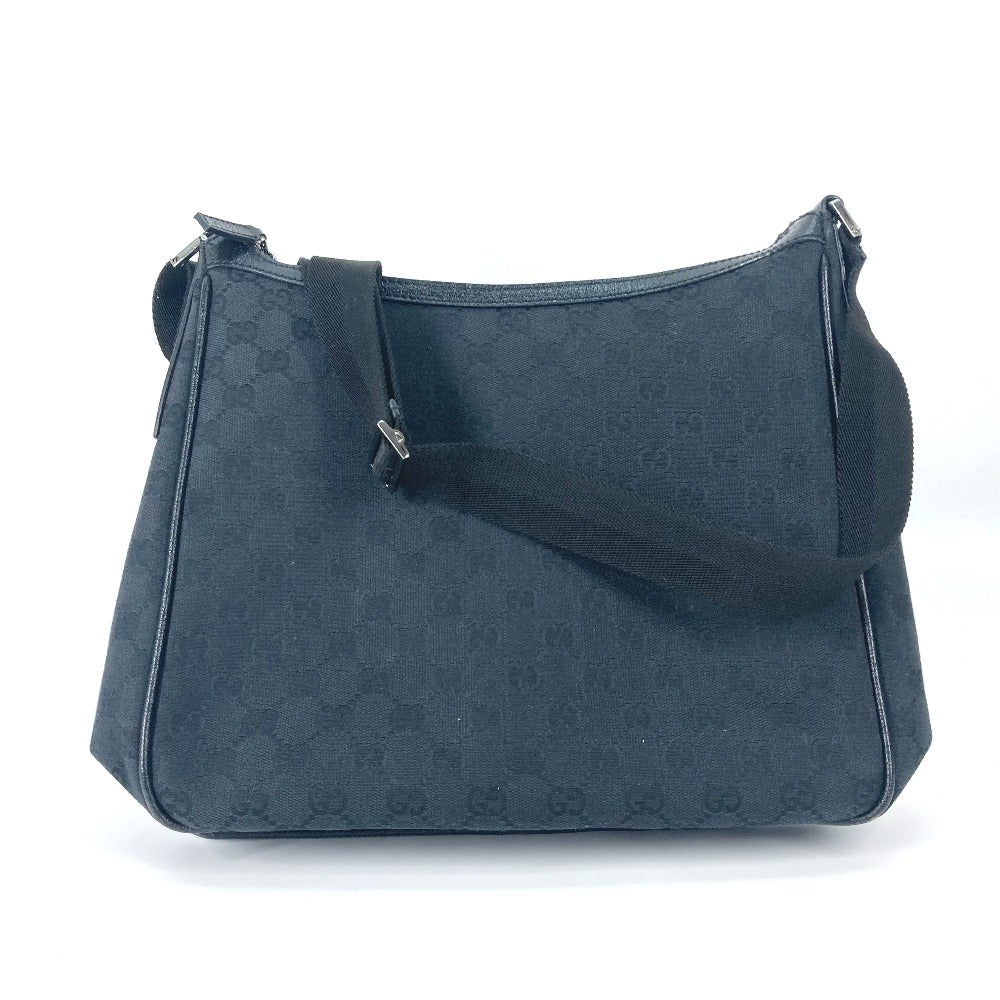 Gucci GG Canvas Black Shoulder Bag