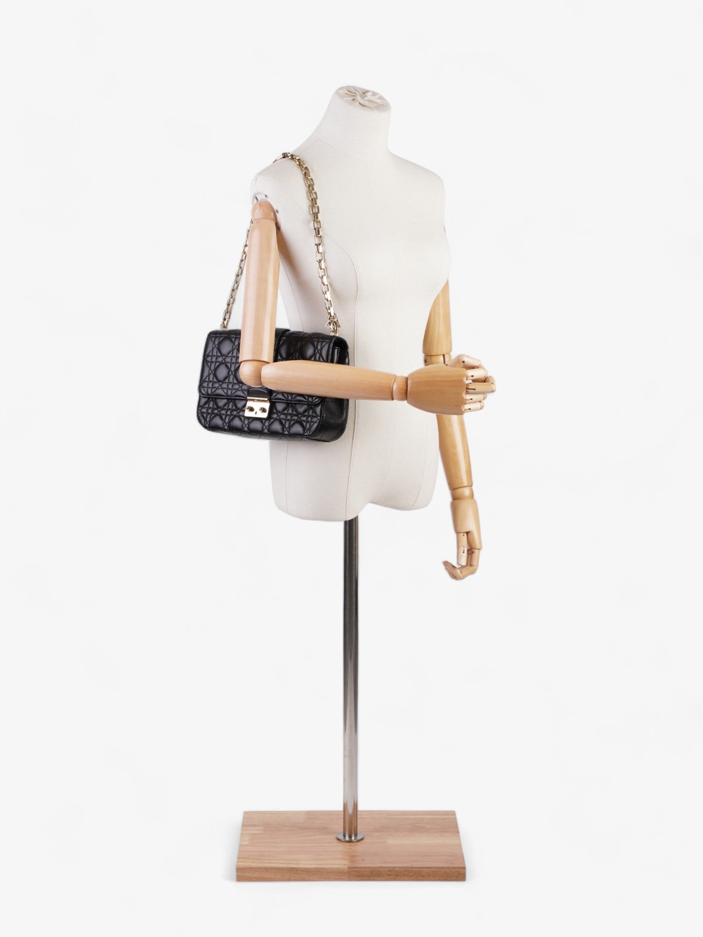 Dior Christian Miss Bag Leather Lambskin Black Shoulder Bag