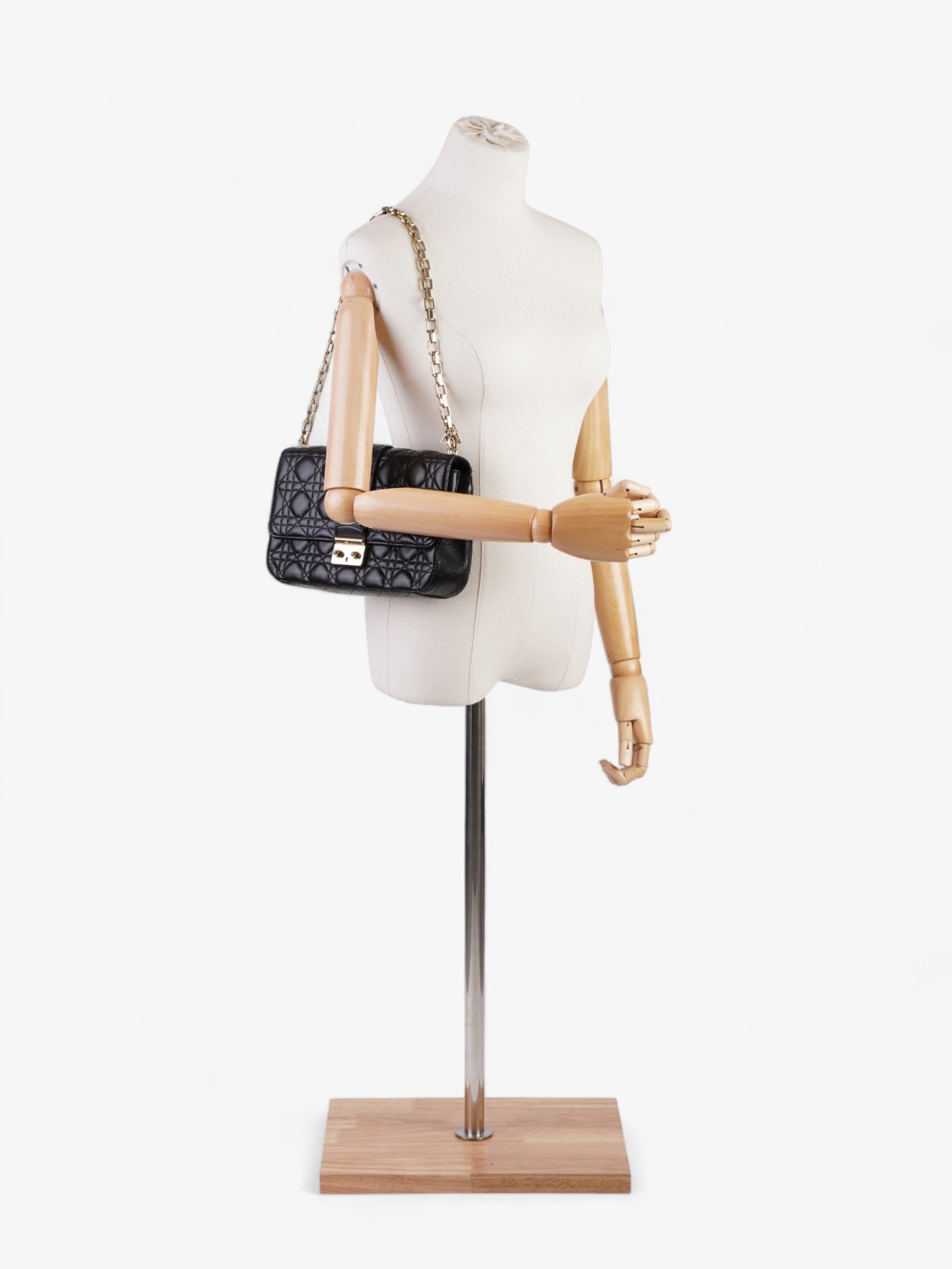 Dior Christian Miss Bag Leather Lambskin Black Shoulder Bag