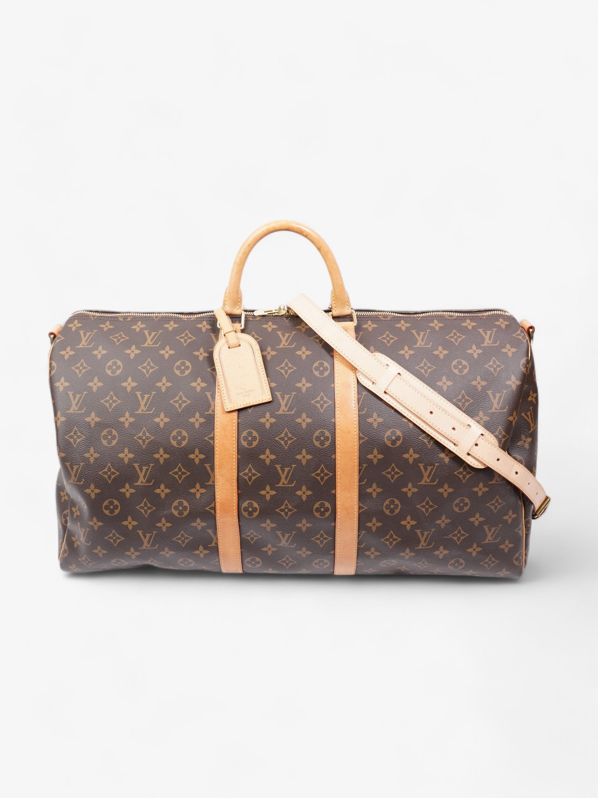 Louis Vuitton Keepall Bandouliere Coated 55 Monogram Canvas Coated Canvas Apparel Canvas 65