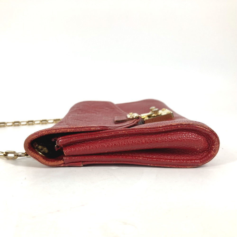 Louis Vuitton Long Purse M60640 Ann Platt Monogram Leather Red Wallet Case