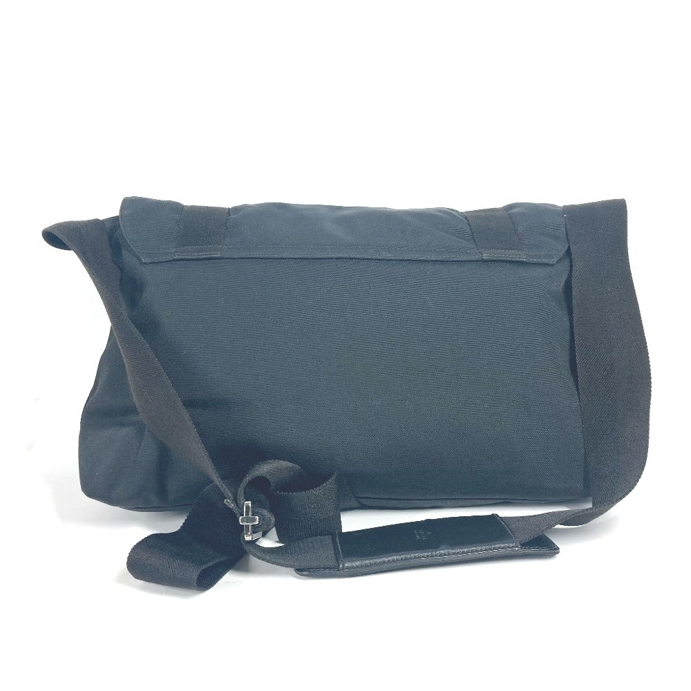 Gucci Messenger flap Leather Nylon Black Logo Shoulder Bag