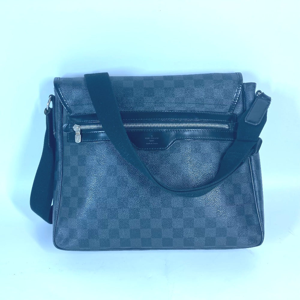 Louis Vuitton N41272 Damier Grafitto Damier Grafitte Canvas Black Shoulder Bag