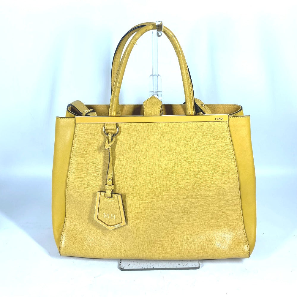Fendi Handbag 8Bh250 Shoulder Bag Shoulder Bag Tote Bag Leather Yellow
