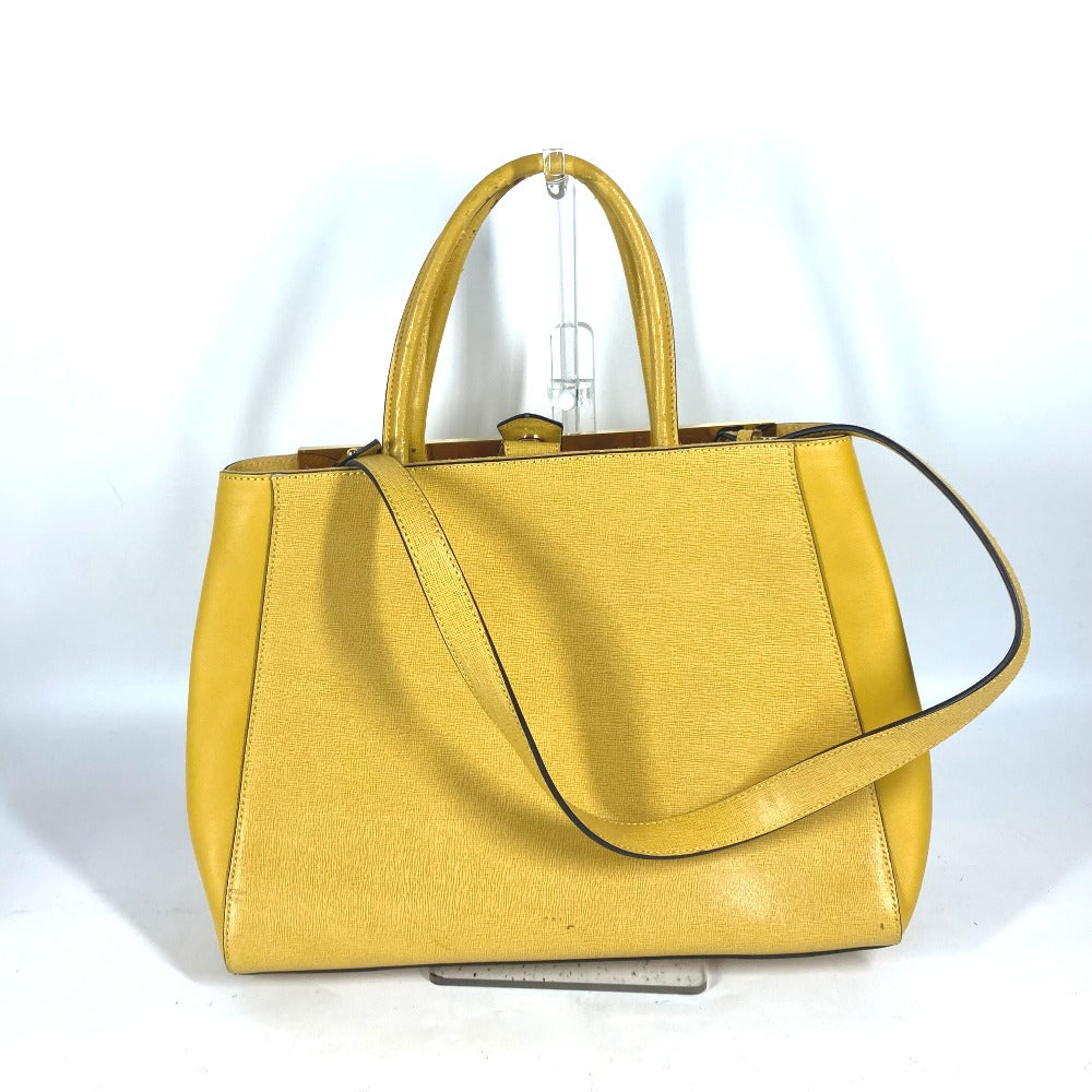 Fendi Handbag 8Bh250 Shoulder Bag Shoulder Bag Tote Bag Leather Yellow