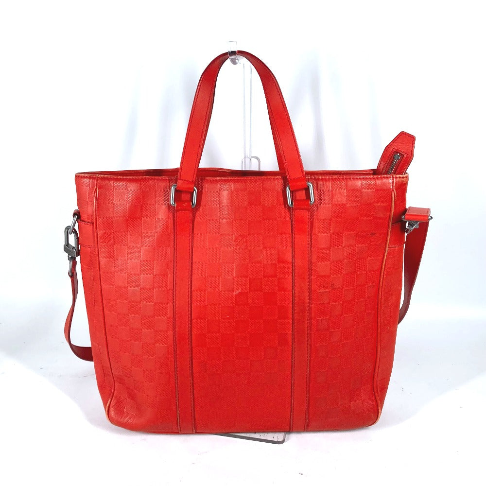 Louis Vuitton N41268 Damier Anfini Damier Anfini Leather Orange Shoulder Bag