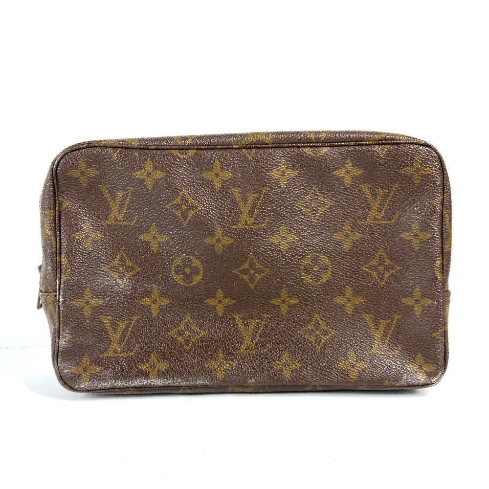 Louis Vuitton Cosmetics Pouch M47524 Truth Cracking Monogram Canvas Brown Handbag
