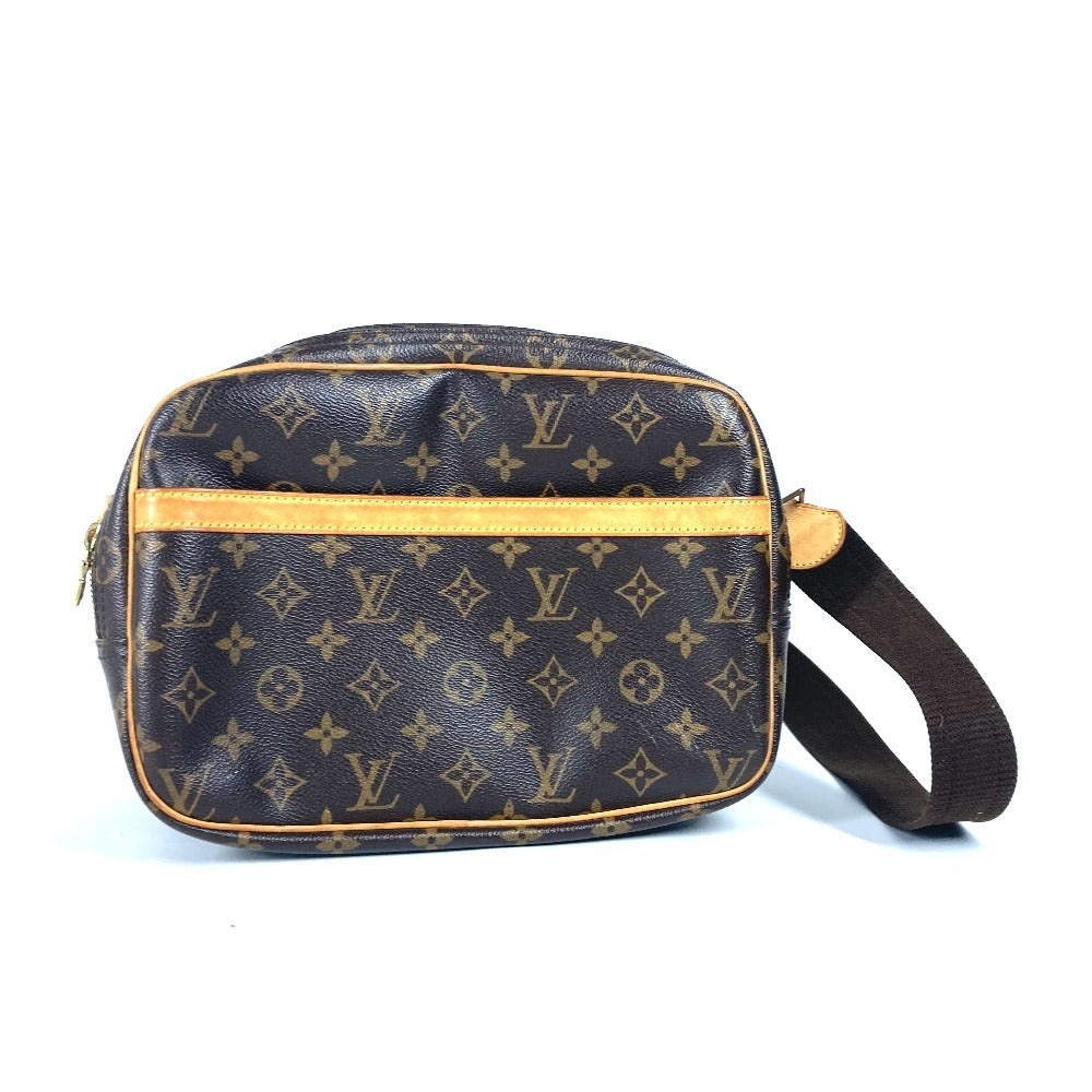 Louis Vuitton M45254 Reporter PM Monogram Canvas Brown Shoulder Bag Ot 16