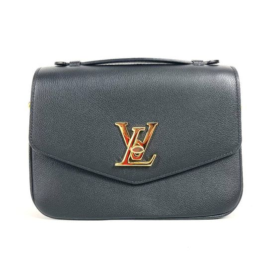 Louis Vuitton M22735 Grained Oxford Leather Calf Black Shoulder Bag