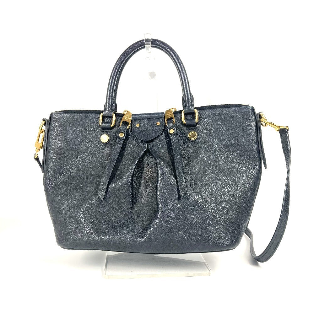 Louis Vuitton M50639 Ann Platt Ann Platt Monogram Leather Navy Shoulder Bag