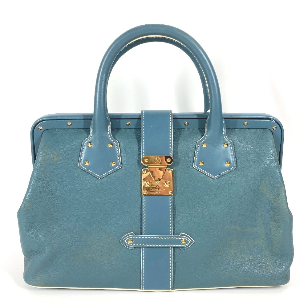 Louis Vuitton M91807 Suhari Angnieux PM Leather Blue Handbag