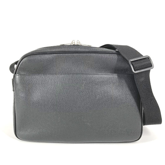 Louis Vuitton M30152 Taiga Reporter PM Leather Black Shoulder Bag