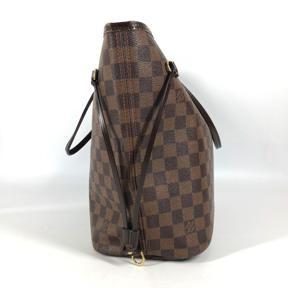 Louis Vuitton N51105 Damier Neverfull MM Canvas Brown Shoulder Bag