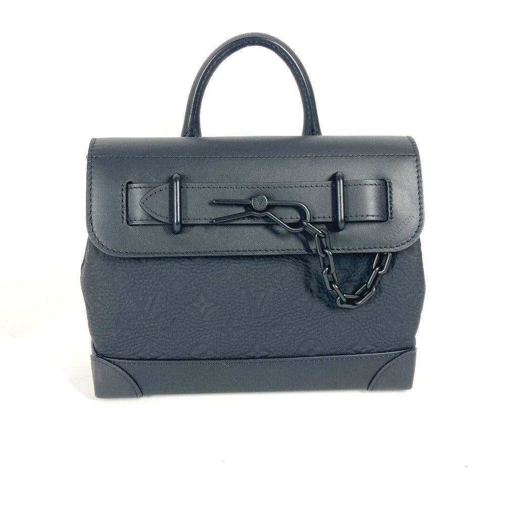 Louis Vuitton M24436 Taurillon Clemence Taurillon Clemence Monogram Leather Black Handbag