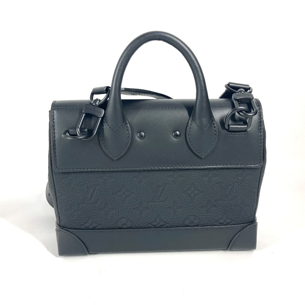 Louis Vuitton M24436 Taurillon Clemence Taurillon Clemence Monogram Leather Black Handbag