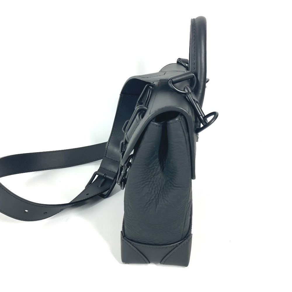 Louis Vuitton M24436 Taurillon Clemence Taurillon Clemence Monogram Leather Black Handbag