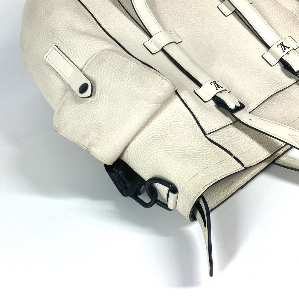 Louis Vuitton M58477 Taurillon Clemence christopher Monogram Leather White Shoulder Bag