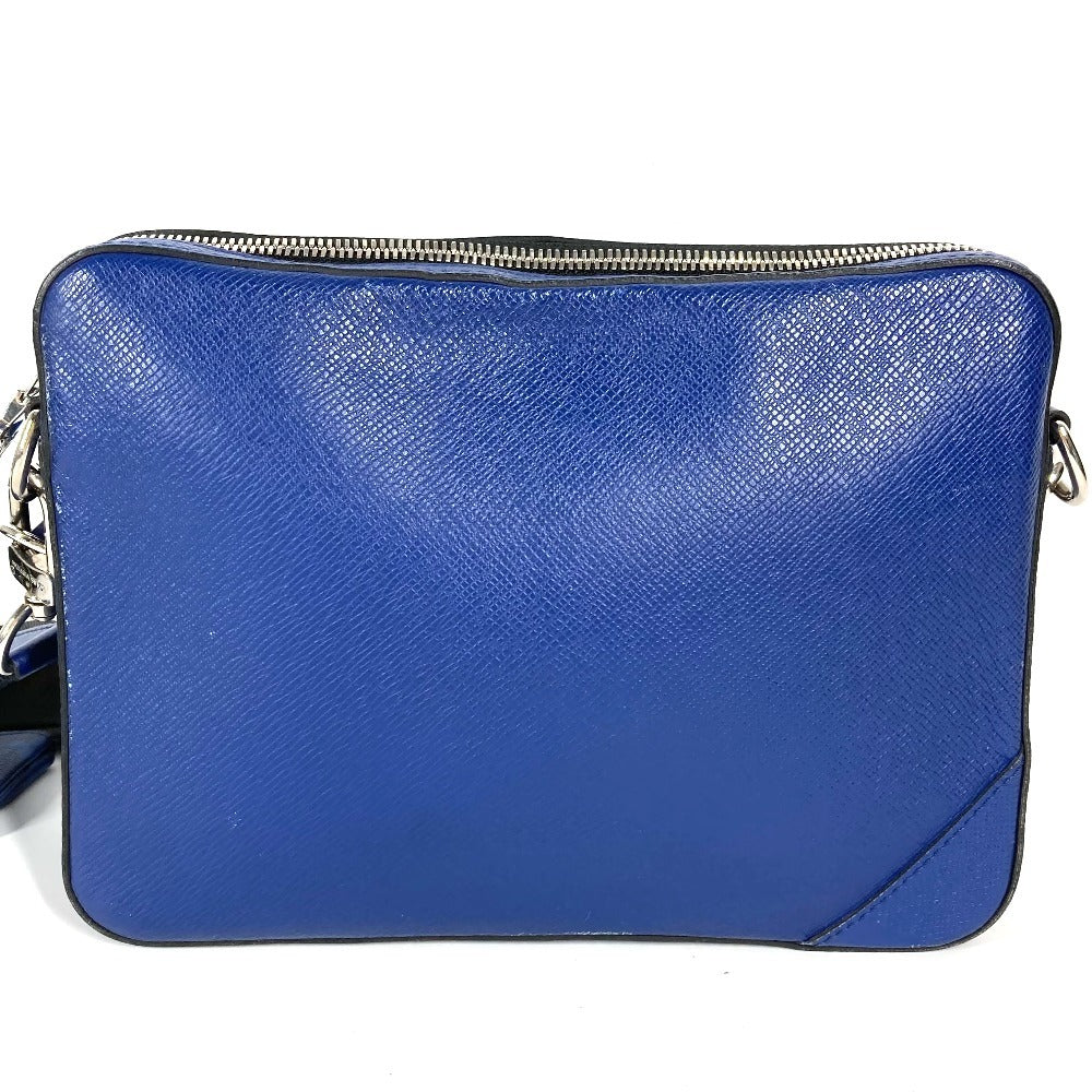 Louis Vuitton M30848 Taiga Taigalama Trio Messenger Monogram Leather Canvas Blue Crossbody Bag