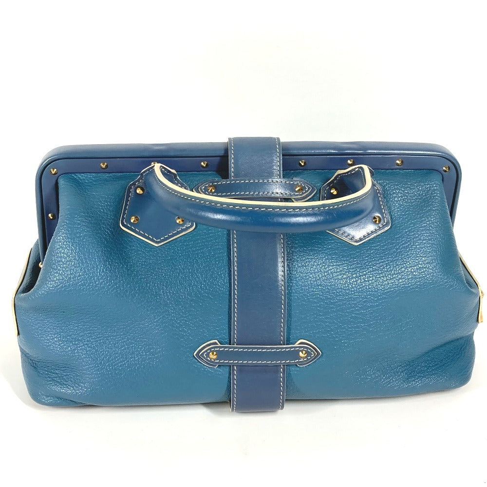 Louis Vuitton M91807 Suhari Angénieux PM Leather Blue Handbag