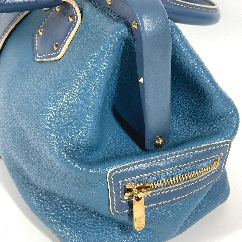 Louis Vuitton M91807 Suhari Angénieux PM Leather Blue Handbag