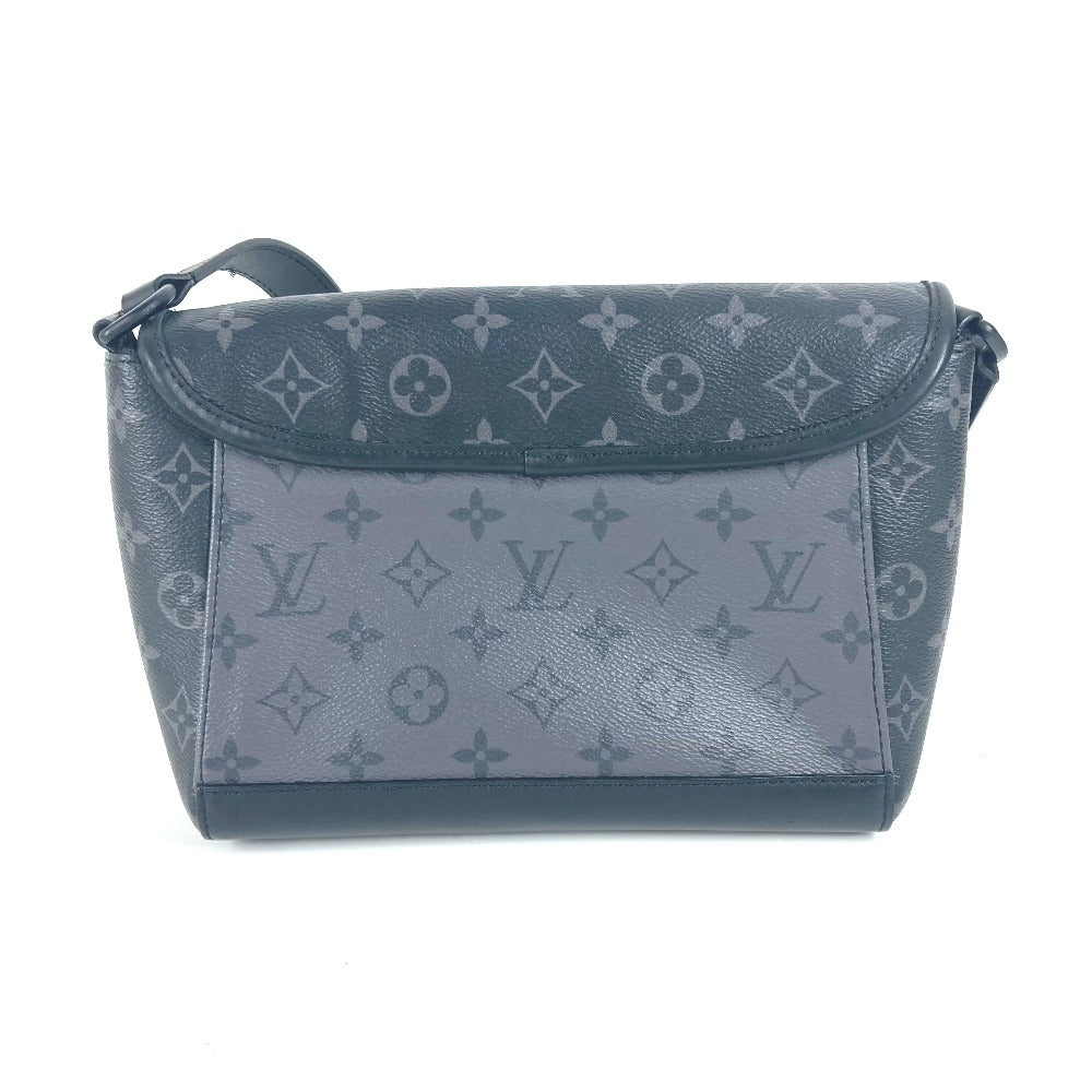Louis Vuitton M12681 Eclipse Pulse Messenger Monogram Canvas Black Crossbody Bag