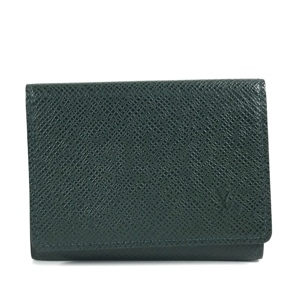 Louis Vuitton M3092P Taiga Anneveld Cult Leather Green Wallet Case