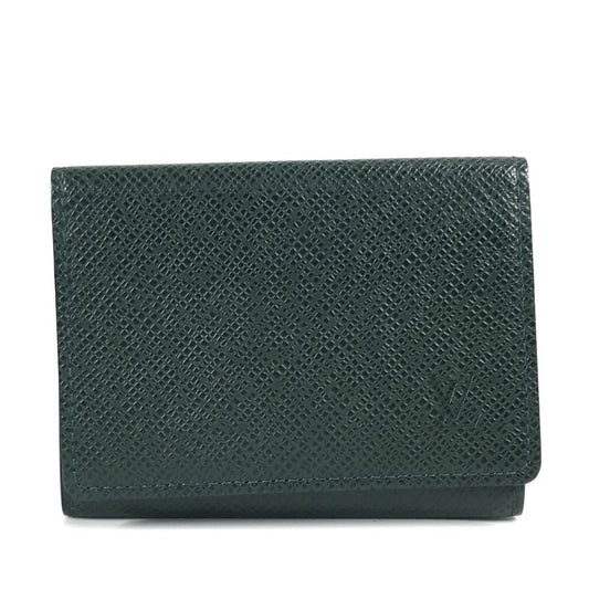 Louis Vuitton M3092P Taiga Anneveld Cult Leather Green Wallet Case