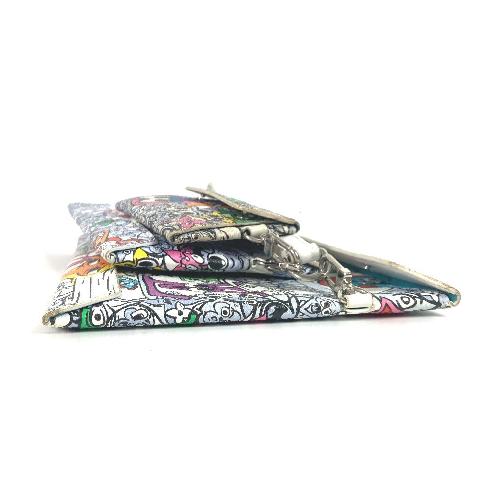 Louis Vuitton Ｍ82014 comic Trio Anvelope Monogram Leather Canvas Multicolor Clutch Bag