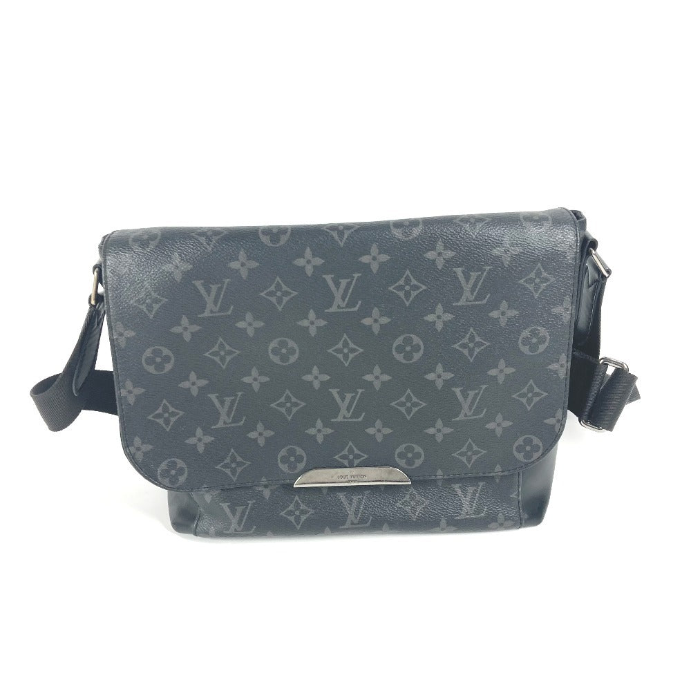 Louis Vuitton M40539 Eclipse Messenger Explorer Monogram Canvas Black Crossbody Bag