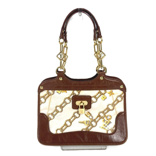 Louis Vuitton M95157 Plastics charm Hippo Monogram Leather Brown Shoulder Bag