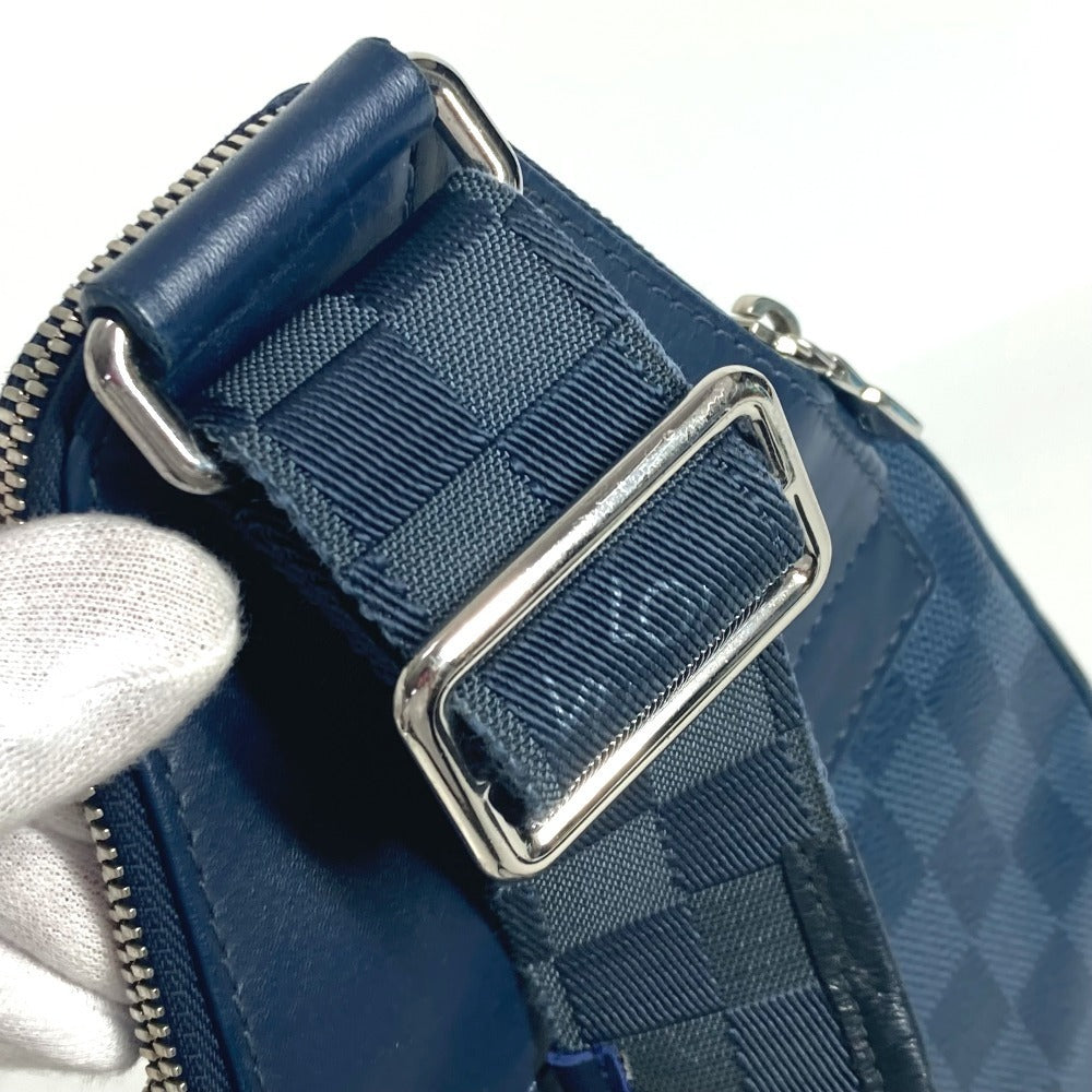 Louis Vuitton Sling N40439 Damier Graphite Damier Leather Canvas Navy Crossbody Bag