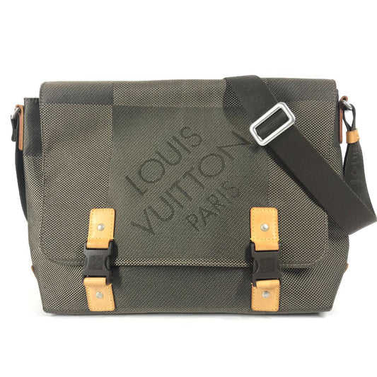 Louis Vuitton M93077 Damier Jean Damier Jean Canvas Khaki Shoulder Bag Ot 8