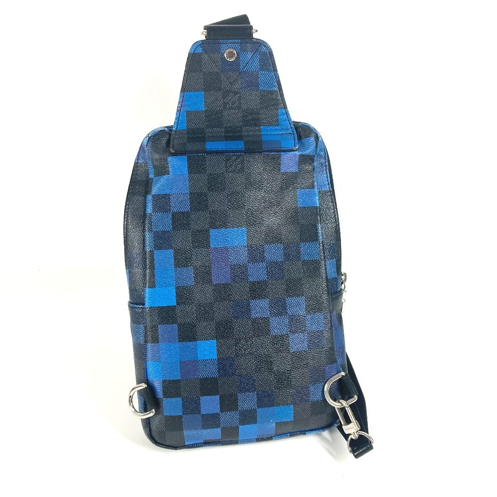Louis Vuitton Sling N40067 Damier Grafitto Damier Canvas Blue Crossbody Bag