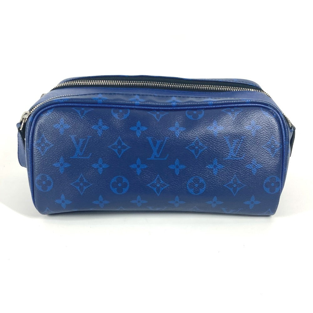 Louis Vuitton business M30849 Taiga Taigalama Dop Monogram Leather Canvas Blue Handbag Ot 9