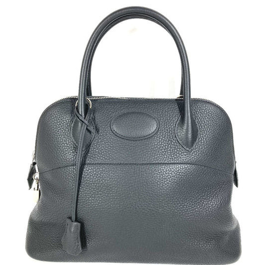 Hermes Handbag Taurillon Clemence Bolide Bolide Leather Black Travel Bag