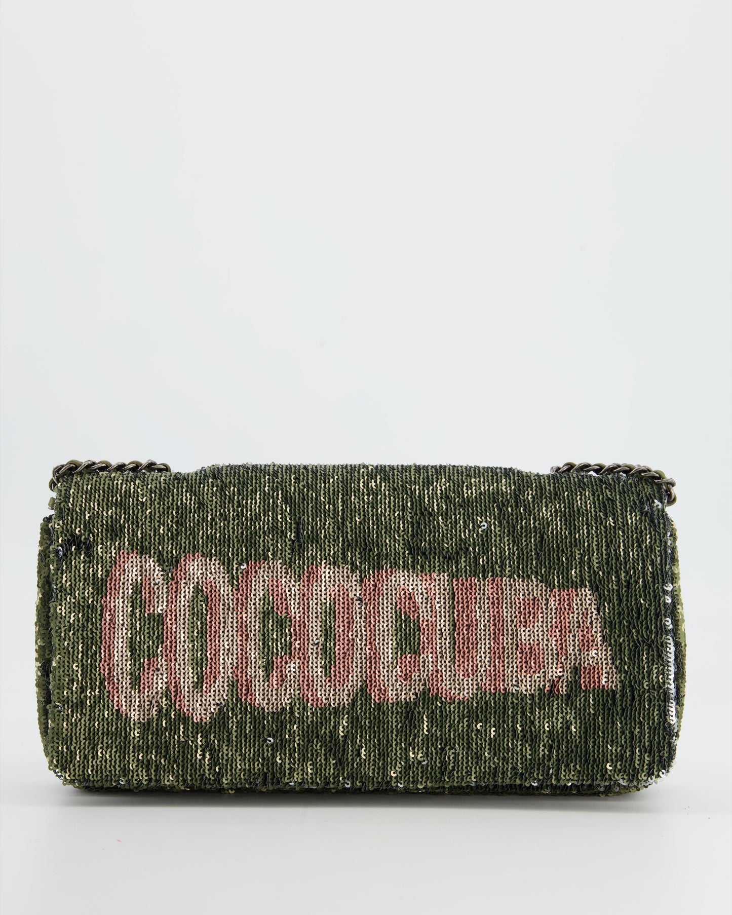 Chanel *Limited Edition* Limited Edition Khaki Sequin Coco Cuba Accessory