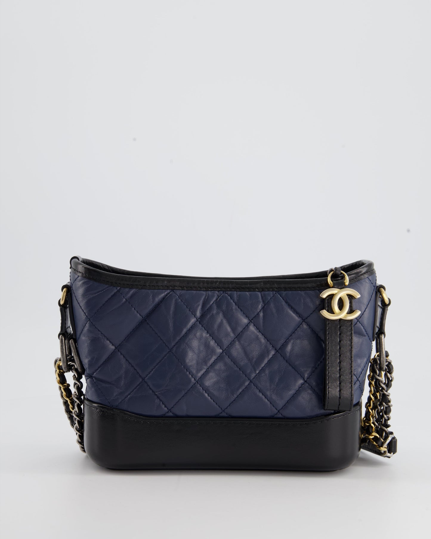 Chanel *FIRE * Blue & Black Small Gabrielle in Lambskin Leather with Mixed Hardware Accessory