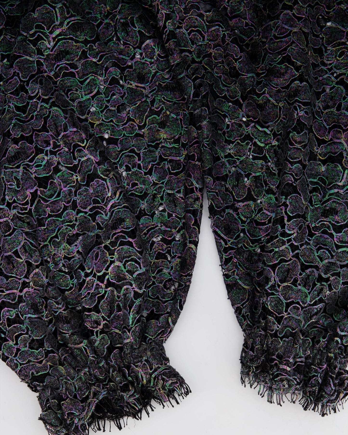 Chanel Grey Metallic Floral Embroidered Jumpsuit Size FR 36 (UK 8) Accessory