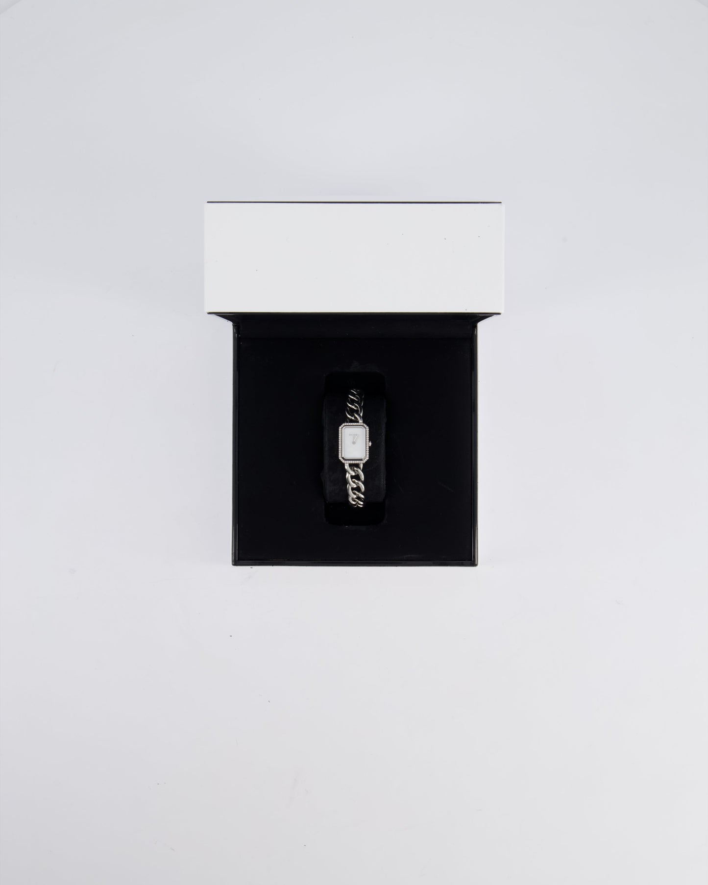 Chanel Stainless Steel Premiere Diamond and Mother of Pearl Quartz Watch