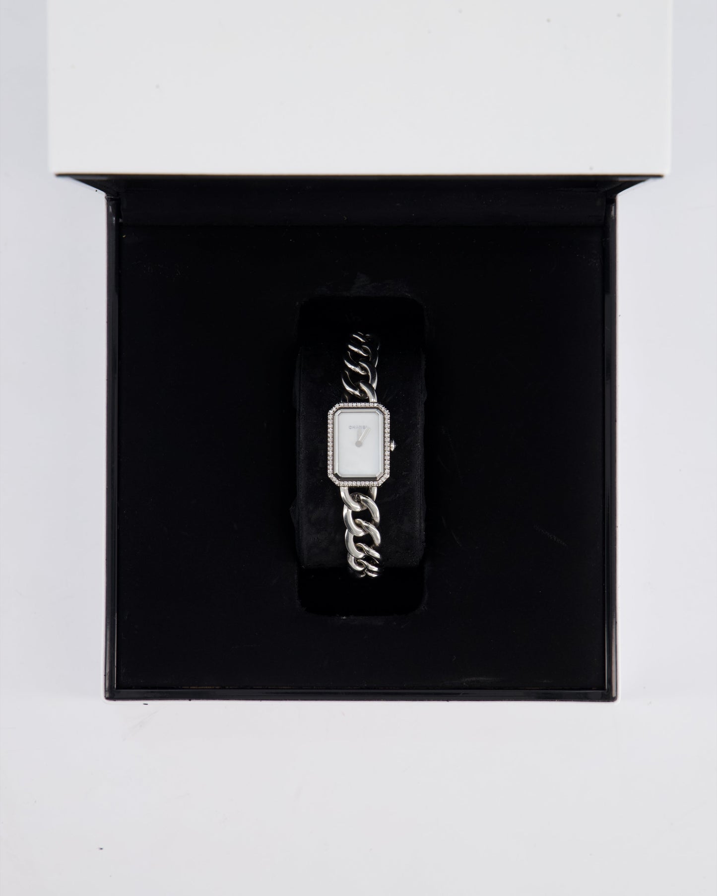 Chanel Stainless Steel Premiere Diamond and Mother of Pearl Quartz Watch