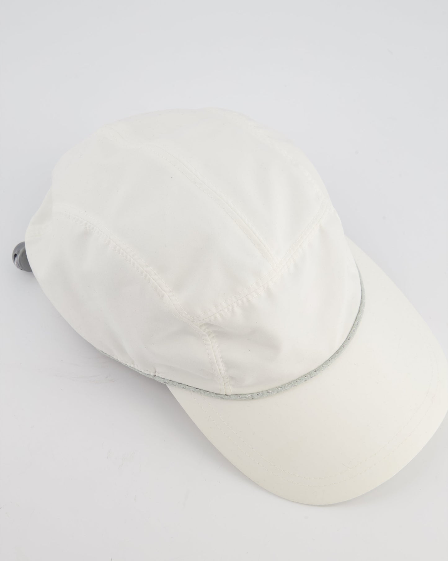 Chanel White Nylon CC Camélia Sports Cap Size M