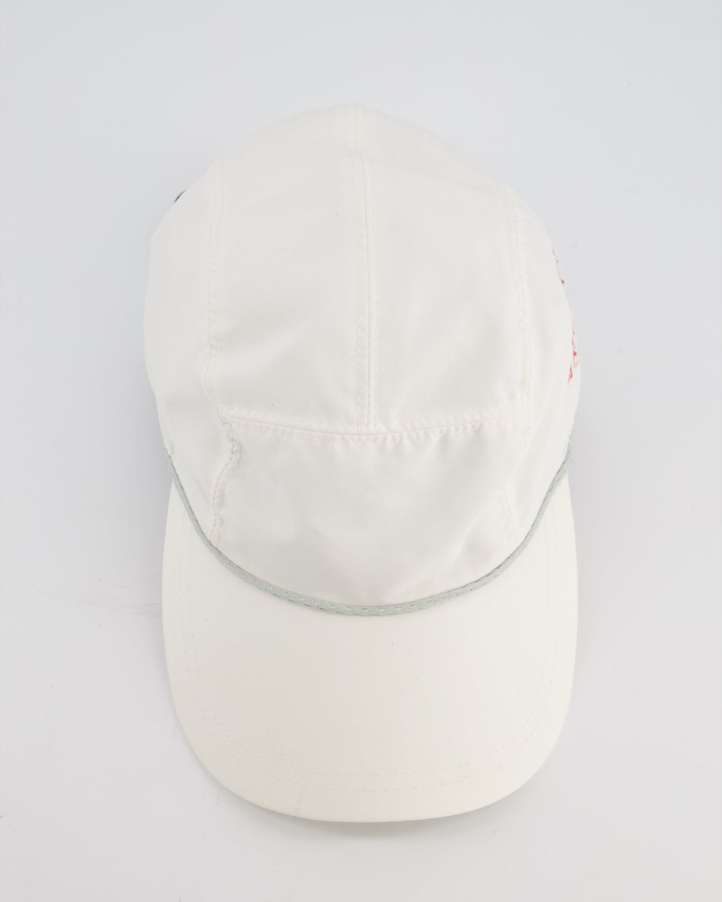 Chanel White Nylon CC Camélia Sports Cap Size M