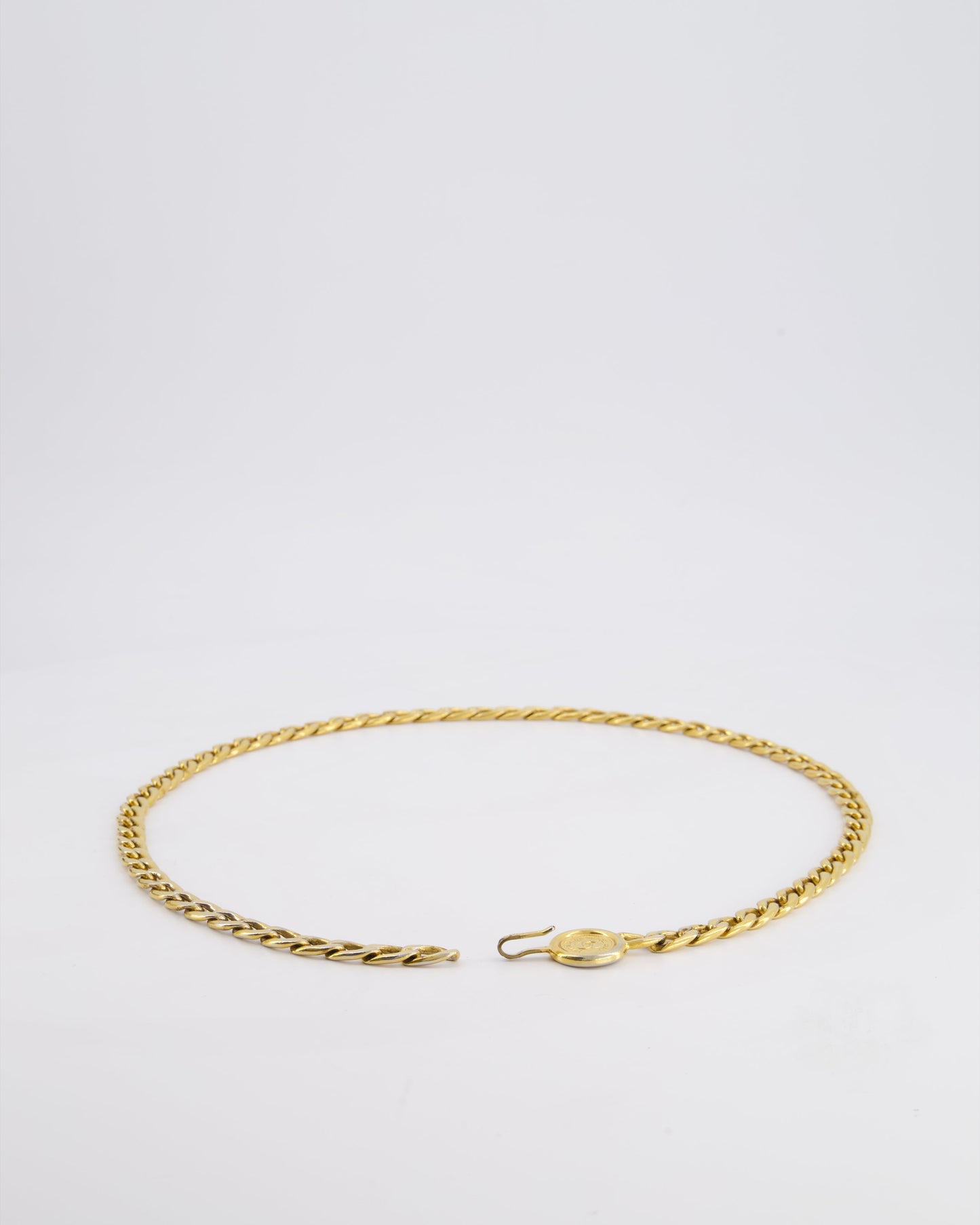 Chanel Gold Chain Medallion Belt Size