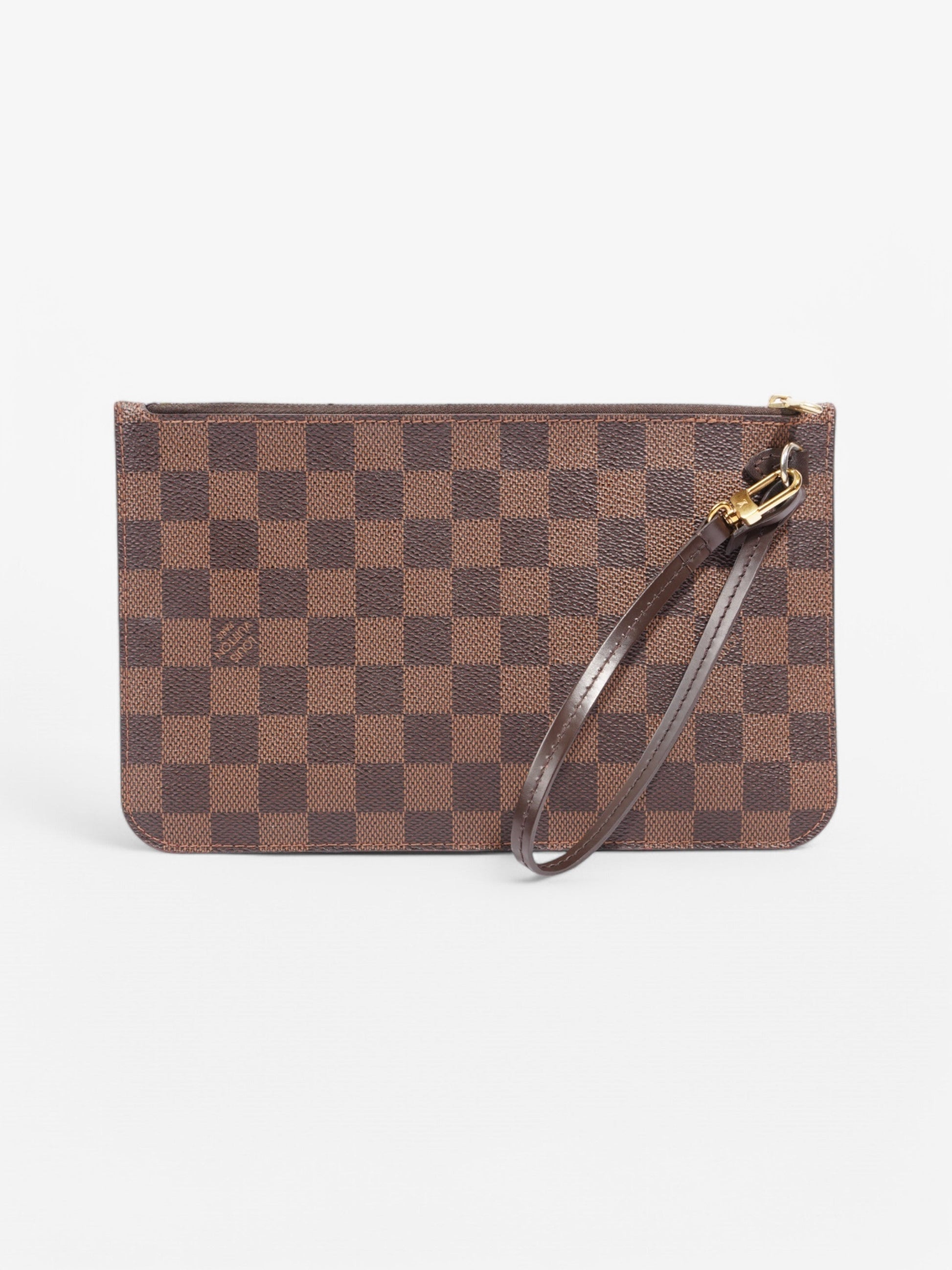 Louis Vuitton Neverful Pochette Ebene Coated Damier Canvas Coated Canvas Apparel Canvas 5