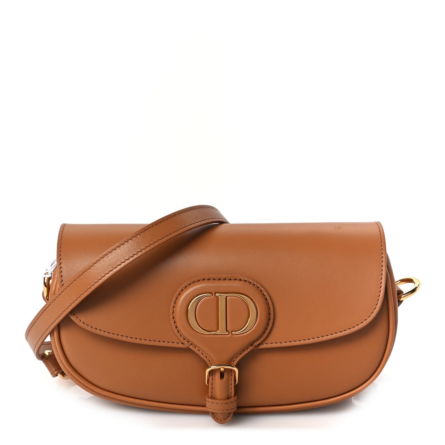 Dior Handbag Christian Box Calfskin East West Bobby Bag Leather Brown Shoulder Bag
